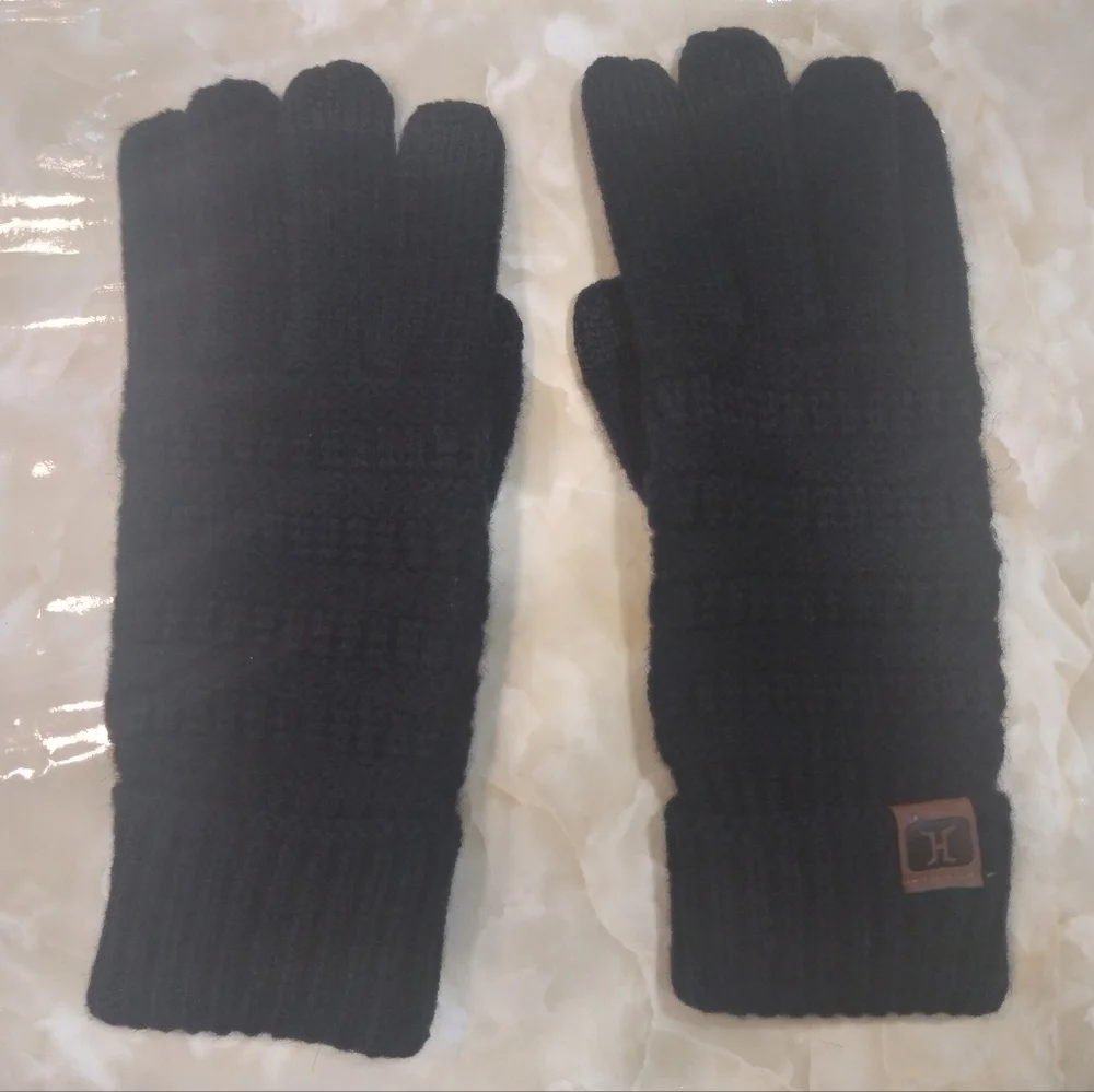 Touch Screen Gloves In Dark Blue